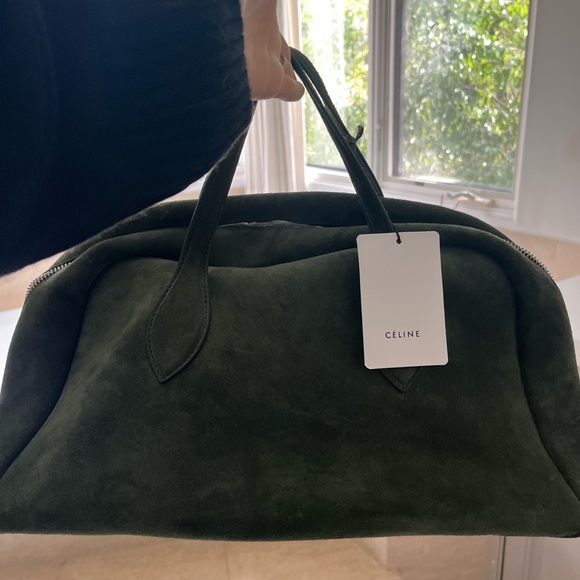 CELINE GREEN SUEDE BAG - Picture 12 of 16